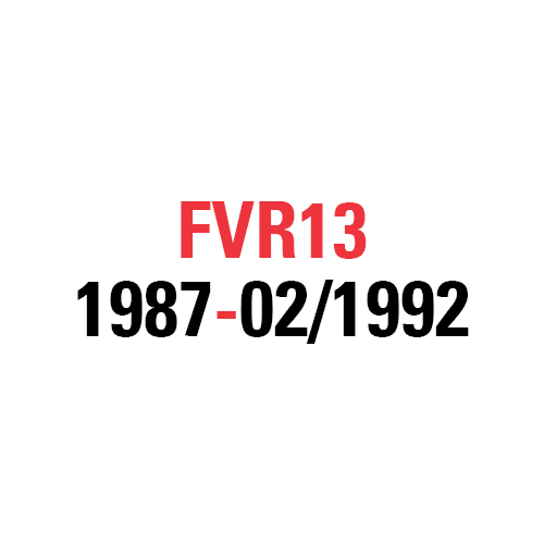 FVR13 1987-02/1992